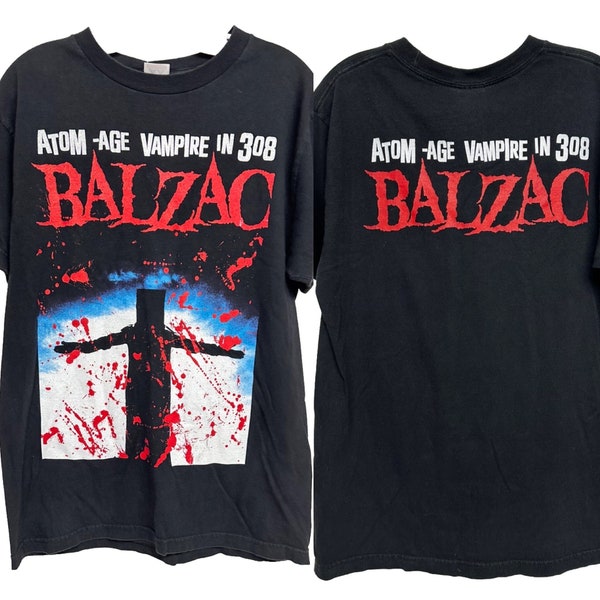 Vtg Balzac Atom Age Vampire Japanese Punk T shirt M