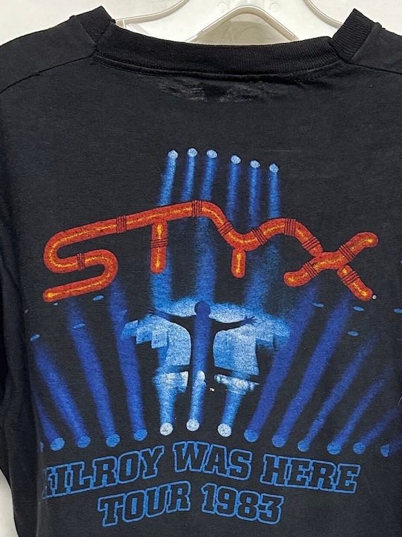 Vtg Styx Kilroy 1983 t shirt S - image 4