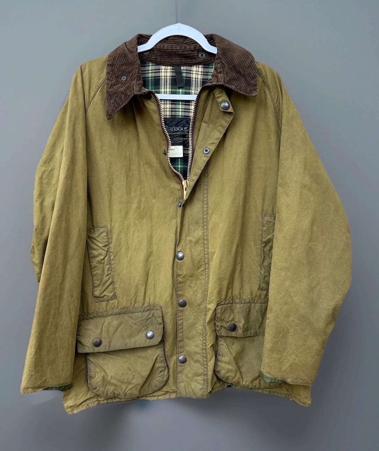 Green Waxed Barbour Jacket - Etsy display picture 1