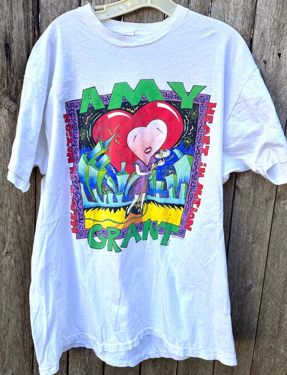 Vtg 1991 Amy Grant Heart In Motion t shirt XL