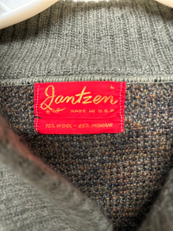 Vtg 50s Jantzen Wool Mohair Cardigan sweater M/L - image 3