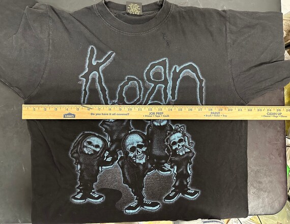 Vtg Korn T shirt L - image 6