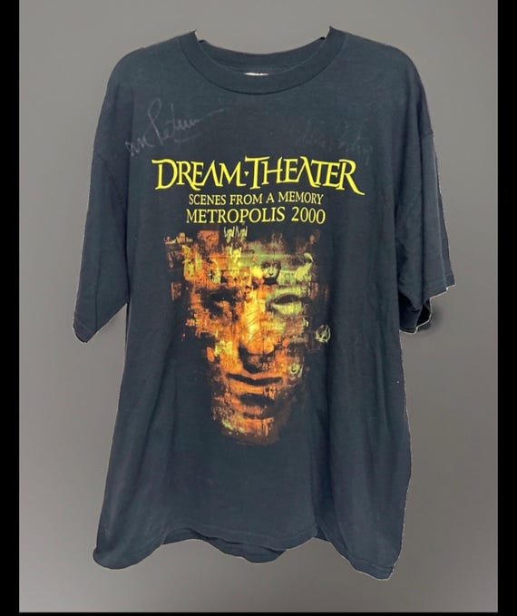 Vtg 2000 Dream Theater METROPOLIS Autographed Signed T shirt XL