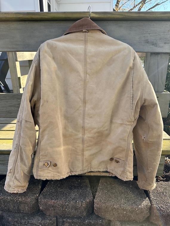 Vtg Carhartt JQ186 Distressed Artic Jacket 44 - image 2