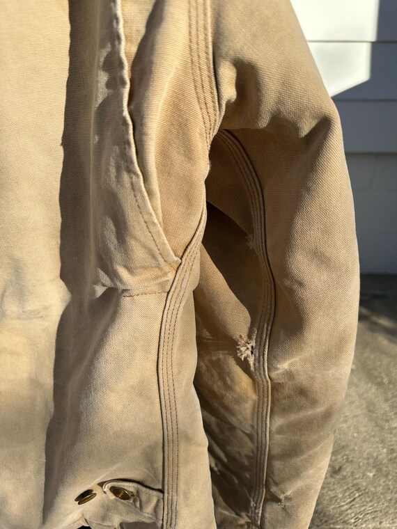 Vtg Carhartt JQ186 Distressed Artic Jacket 44 - image 9
