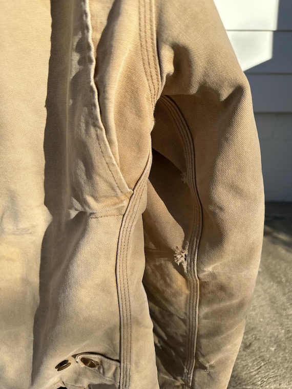 Vtg Carhartt JQ186 Distressed Artic Jacket 44 - image 11