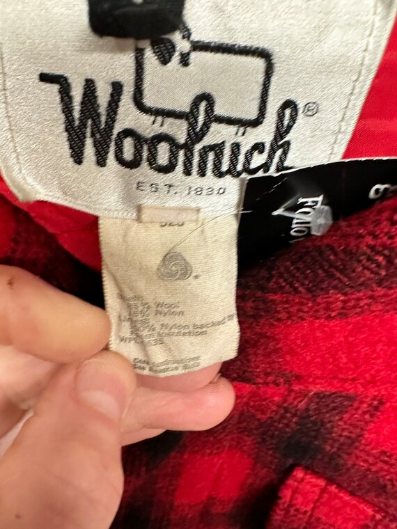Vtg Woolrich Wool Buffalo Plaid Mackinaw jacket 44 - image 4