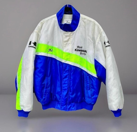 Vtg 90s Limited Edition Team Kawasaki Motocross Racing Jacket L - Etsy