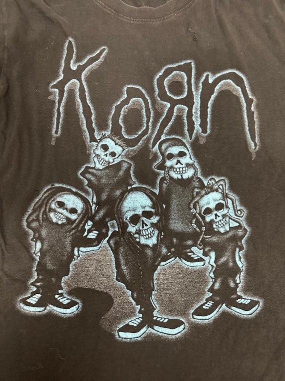Vtg Korn T shirt L - image 5