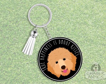 goldendoodle keychain