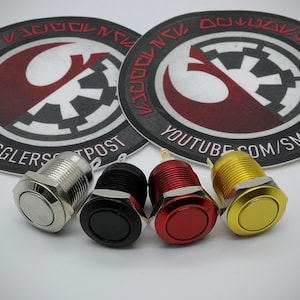 12 mm Momentary Switch - (verschiedene Ausführungen verfügbar) - AV Druckknopf für Lichtschwert