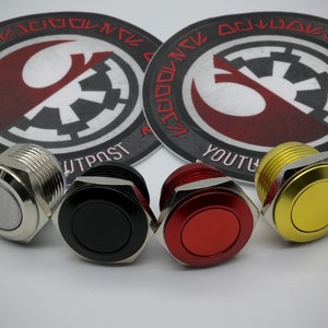 16 mm Momentary Switch - (verschiedene Ausführungen verfügbar) - AV Druckknopf für Lichtschwert