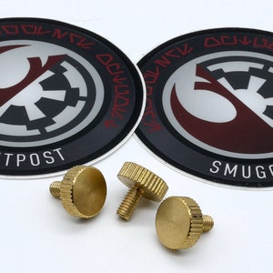 LGT/TXQ M4 Knurled Flat Head Brass Thumb Screw - singles and 3-packs available