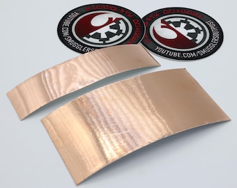 Adhesive Copper Strips - various widths and sizes available - adhesive metal strips for lightsabers or crystal chambers