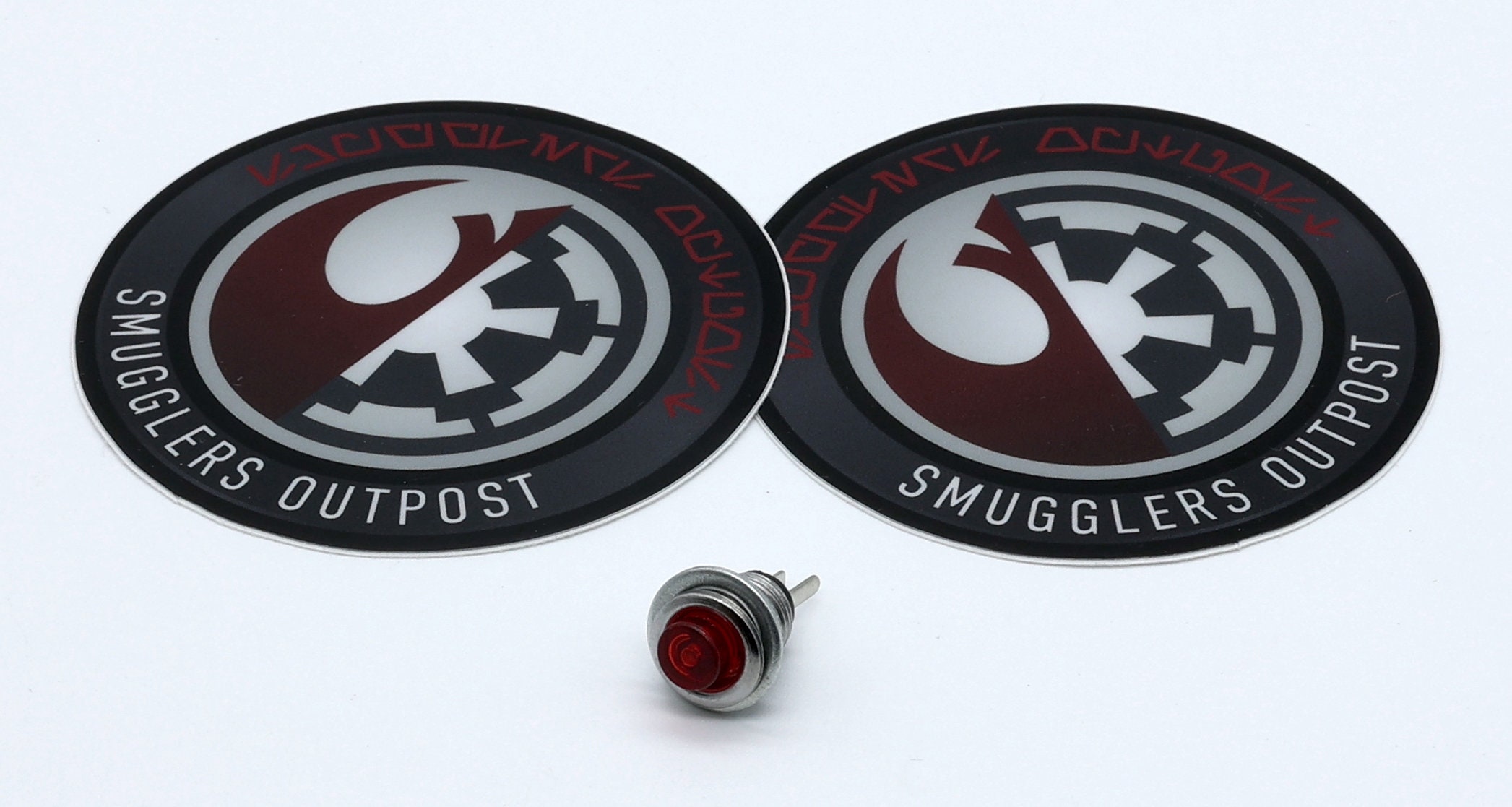 Push Button Bevel 8mm Beveled Momentary Switch - (RED or GREEN Tops) - AV Push Button for ...