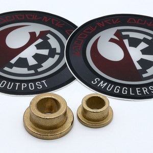 Brass Crystal Holders - for crystal chambers, chassis or starkiller sabers - various sizes available