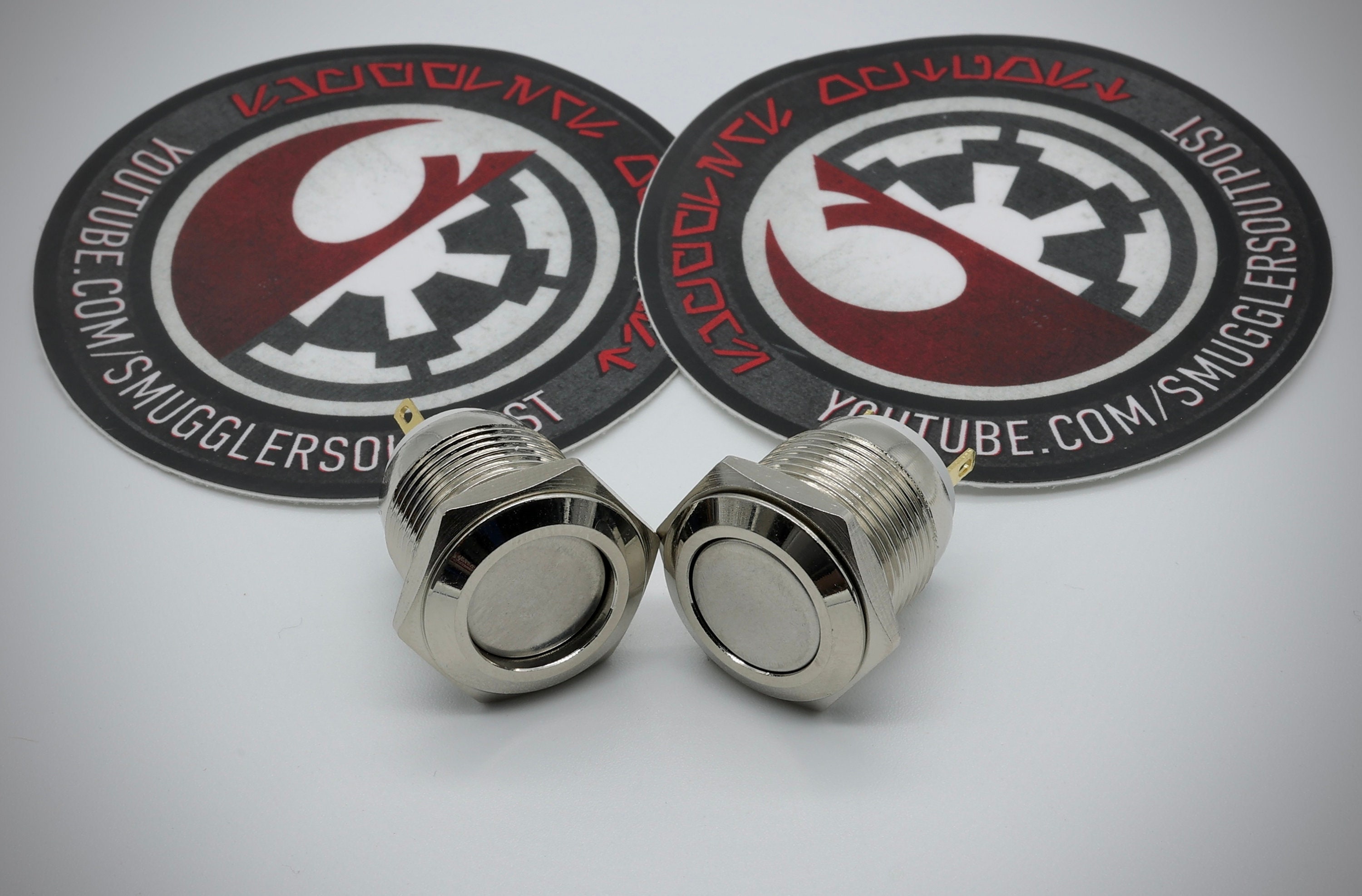 16mm Latching Switch (AV SILVER On/off Locking Push Button Switch for ...