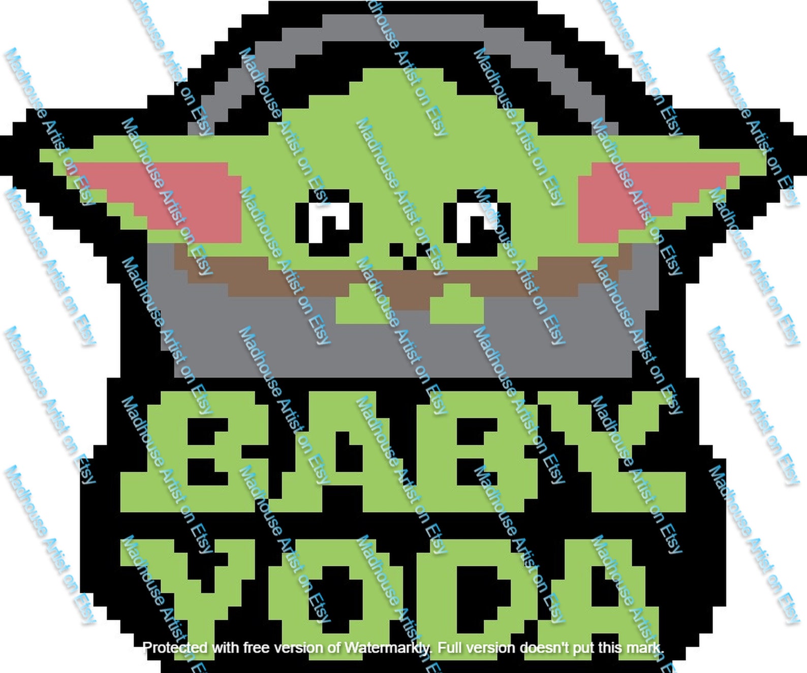 Large Baby Yoda Throw Blanket C2C Crochet Pattern ONLY Lap Etsy