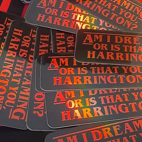 Harringrove 3" Holographic Glossy Vinyl Sticker
