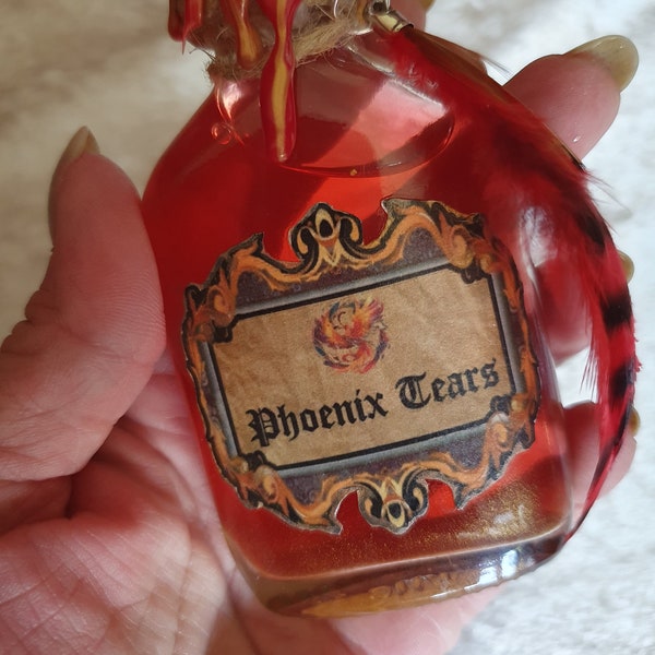 Apocathary bottle,  shimmer,  decorative, phoenix tears