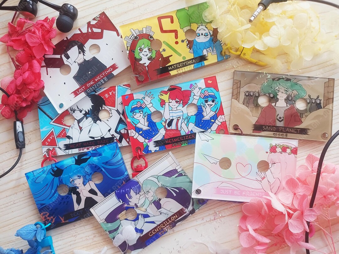 Virtual Singers Vocaloid Songs Casette Tape Keychain, Deep Sea Girl ...