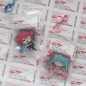 Igaku teto & Nurse miku medical bag inspired keychain
