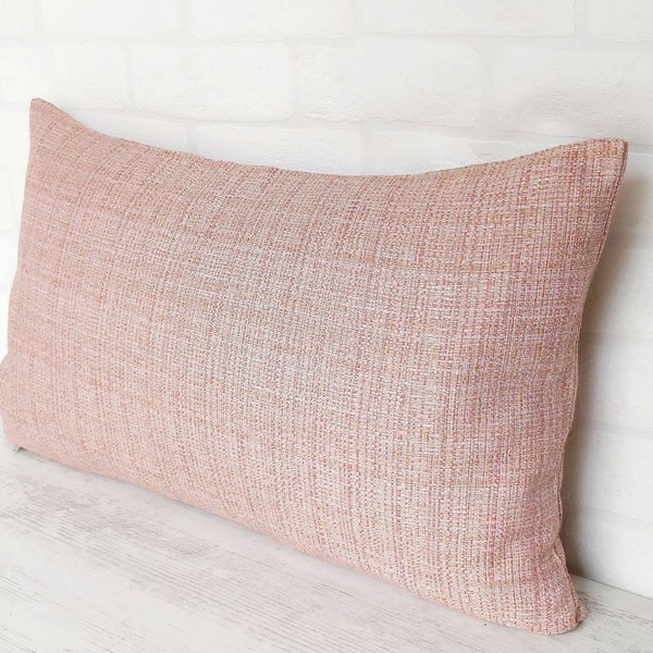 Pink Lumbar Pillow Etsy