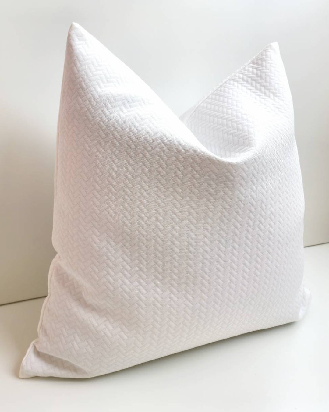 Off White Pillow Cover Herringbone Pillow Cover Ivory Etsy