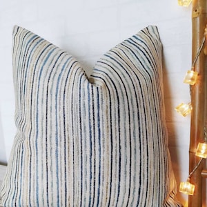 Apple Green Pillow Cover Textured Pillow Cover Blue Teal Camel Pillow Striped Pillow Cover Modern Farmhouse Pillow Euro Sham Pillow Cover