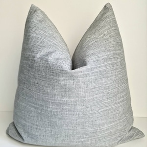 Gray Textured Pillow Light Gray Pillow Cover Gray Mudcloth Cushion Modern Farmhouse Pillow Gray Boho Cushion Woven Mint Gray Euro Sham