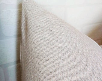 Neutral Pillow Cover, Beige Textured Pillow, Greek Traditional Woven Pillow, Neutral Cotton Pillow, Farmhouse Pillow, Farmhouse Decor