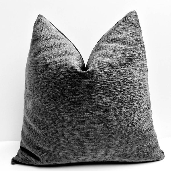 Charcoal Gray Pillow Etsy