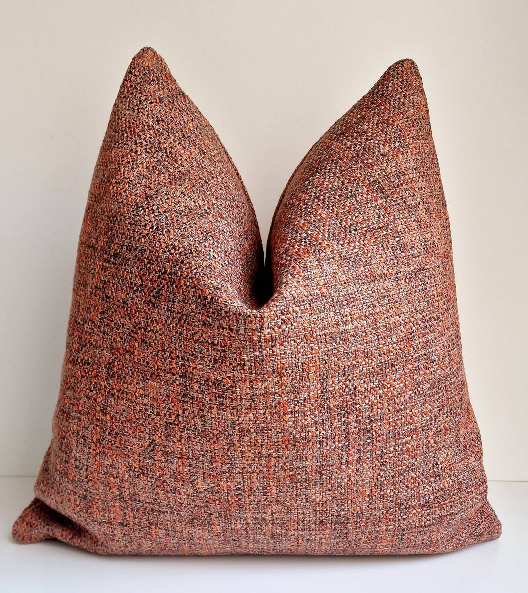 Copper Pillow Cover Tan Boho Pillow Terracotta Pillow Tan Euro Sham