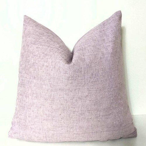 Light Purple Pillow Cover Lavender Pillow Modern Farmhouse Pillow Solid Purple Cushion Double Sided Purple Euro Sham Pillow Soft Pillow