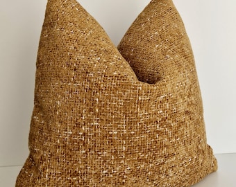 Mustard Fluffy Pillow Cover Mustard Boucle Pillow Modern Farmhouse Pillow Boucle Chartreuse Cushion Double Sided Mustard Euro Sham Pillow