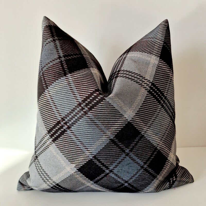 Plaid Throw Pillows - Etsy