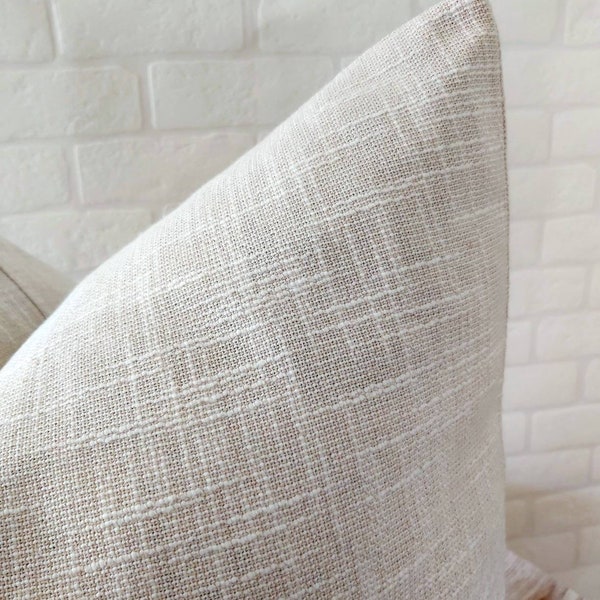 Off White Mudcloth Pillow Cover Woven Boho Ivory Pillow Authentic Handwoven Cushion Greek Traditional Mudcloth Pillow Cover Alabaster Pillow