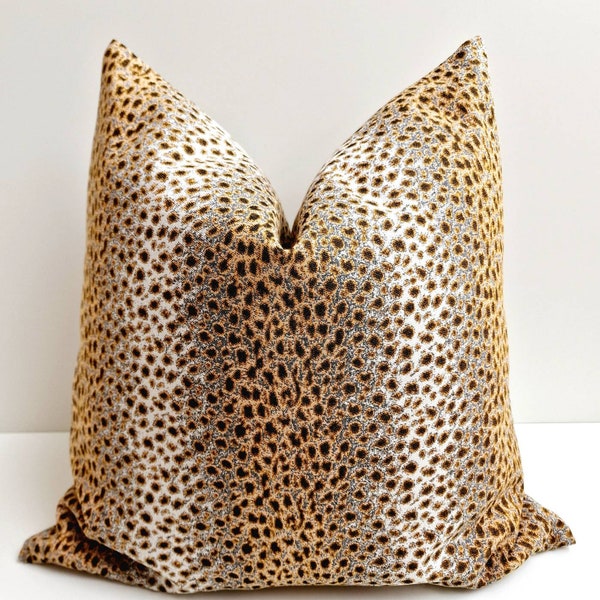 Leopard Pillow Cover Animal Print Cushion Cheetah Spot Pillow Antilope Print Cushion Modern Animal Print Pillow Euro Sham Animal Cover 20x20