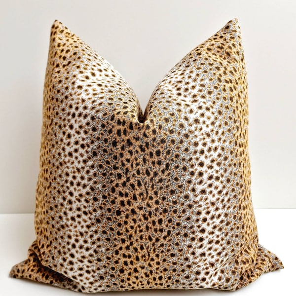 Leopard Pillow Cover Animal Print Cushion Cheetah Spot Pillow Antilope Print Cushion Modern Animal Print Pillow Euro Sham Animal Cover 20x20