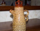 Tall Soviet Coffeepot Kettle Double Handle Brown Tea Pot Tea Pot Water Jug Vintage Antiques Gift Ceramic Teapot Clay Jug Kitchen Tableware