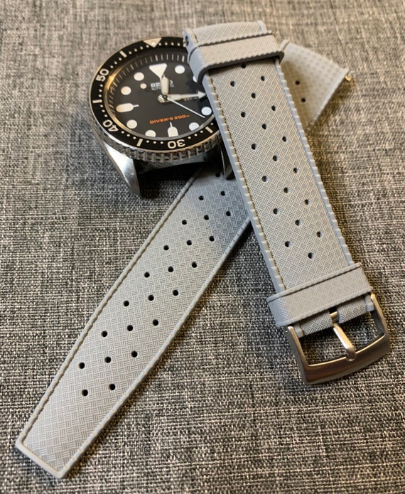 Cinturino Per Orologio In Gomma FKM Fluoroplastica 22mm Con Chiusura Rapida - Morbido E Resistente - 4
