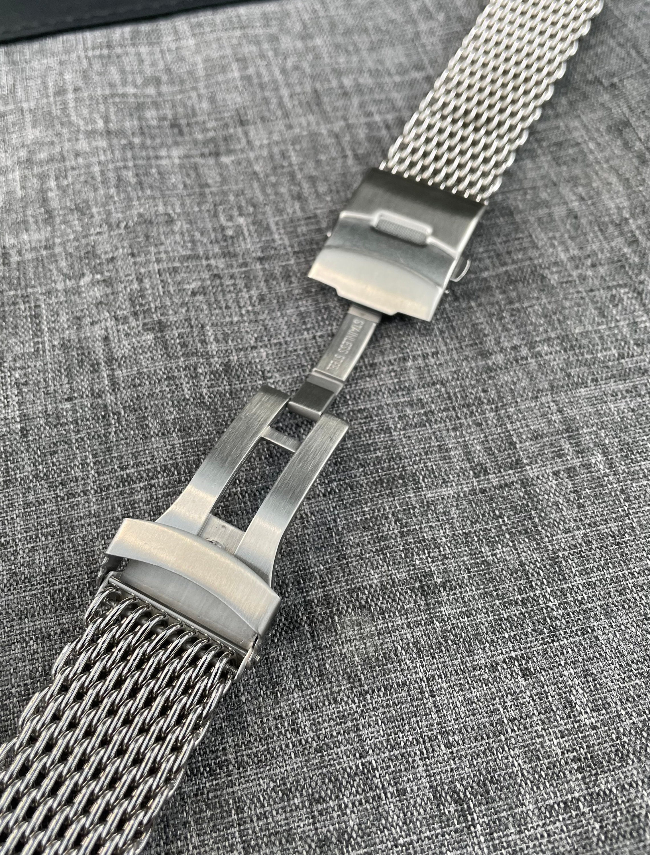 Premium 316L Stainless Steel Shark Mesh Watch Bracelet Strap Etsy
