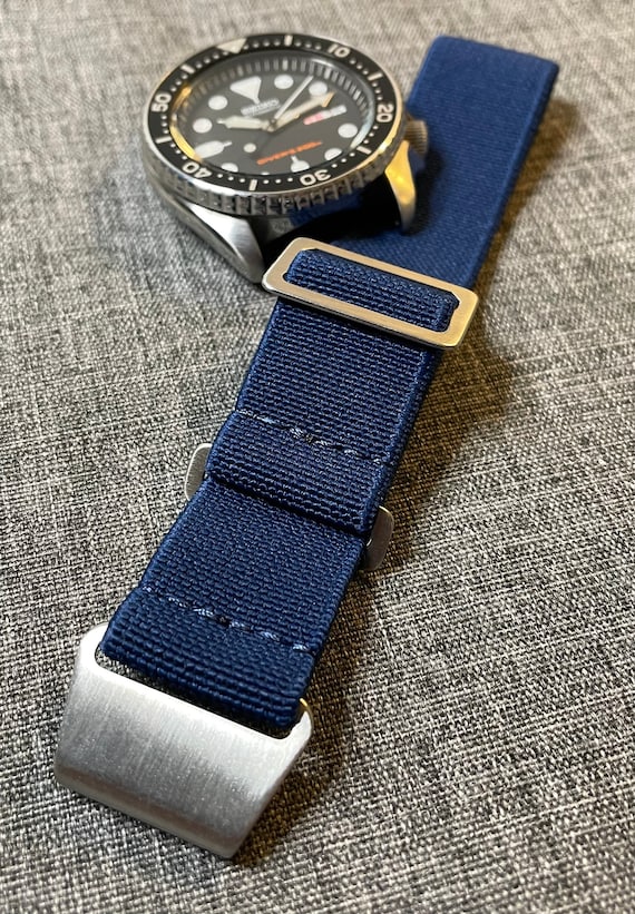 Correa de Reloj de Nylon Azul, 20mm, 22mm