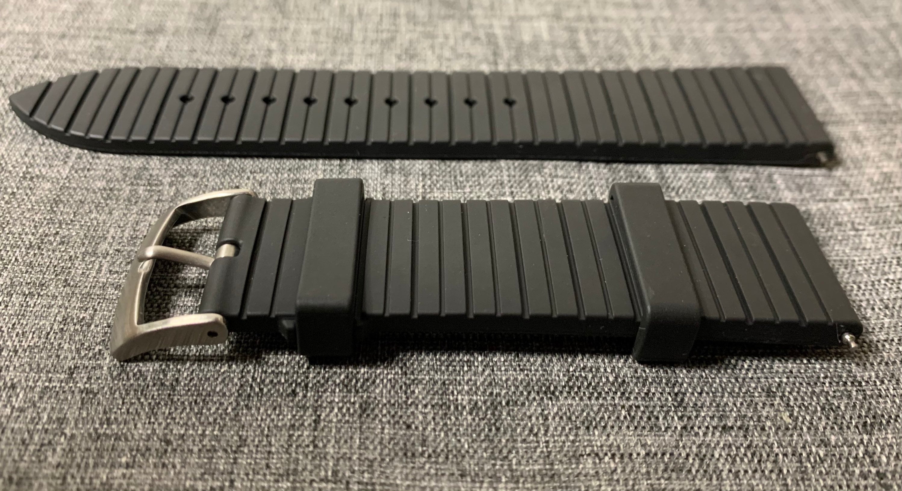 Premium FKM Rubber Tropic Diver Watch Strap / Black / New Etsy