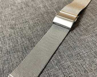 Premium 316L Edelstahl Milanese Mesh Uhrenarmband / Qualitäts Faltschließe / 18/20/22 mm