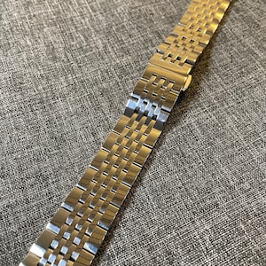 Premium 316L Polished Steel Sports Watch Bracelet Strap 18/20/22mm / 7 link construction