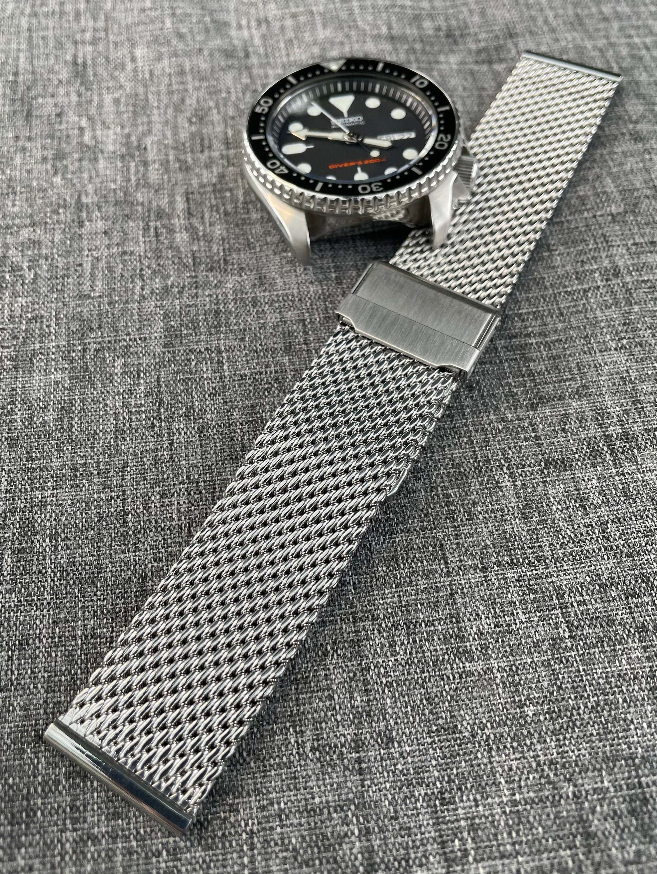 Premium 316L Stainless Milanese Mesh Watch Bracelet / Double - Etsy Sweden