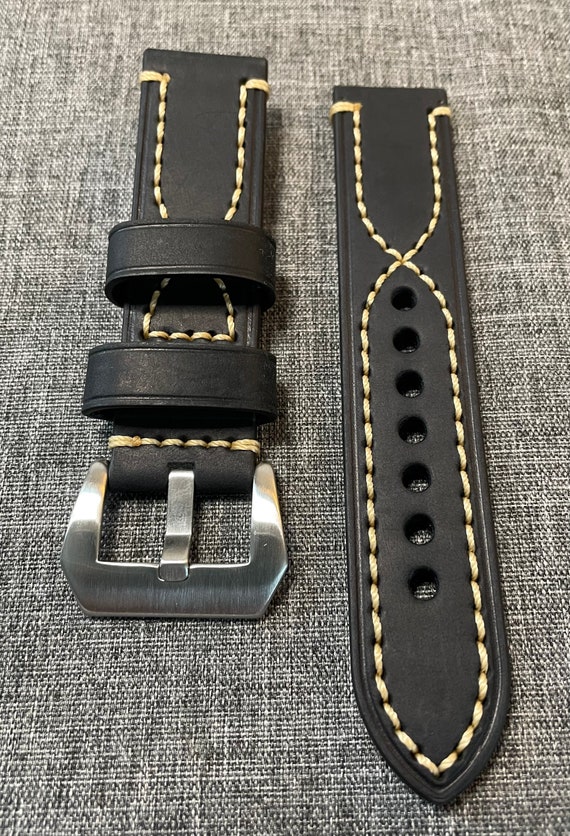 Cinturino Per Orologio In Pelle Oliata Italiana Di Alta Qualità - Foto 5