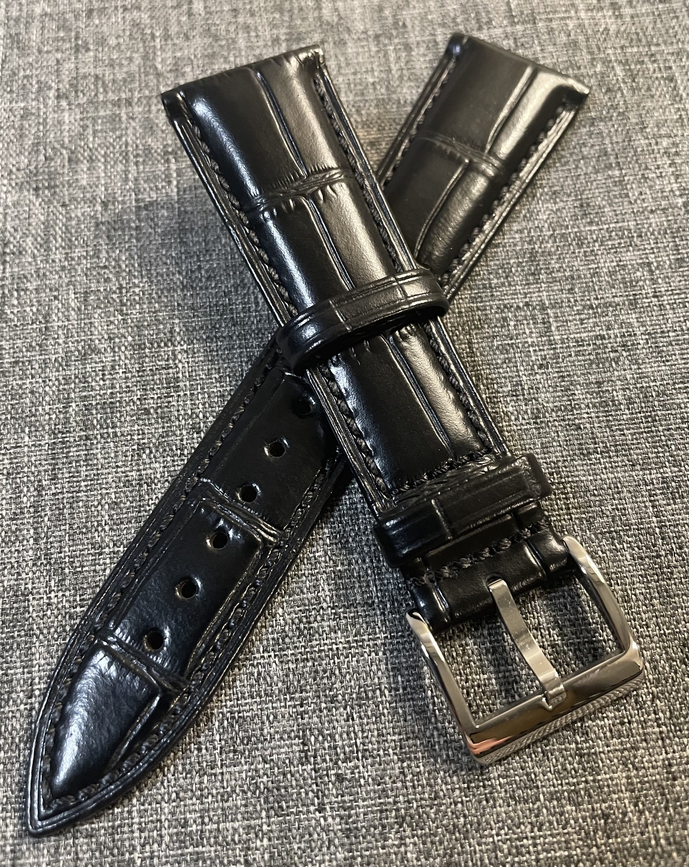 19mm Crocodile Strap Etsy Canada