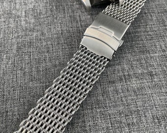 Buy Premium 316L Stainless Steel Shark Mesh Watch Bracelet Strap